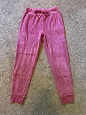 Jcrew Pink Velour Jogger Pants - Soft Pull-On Bottoms Sz XS